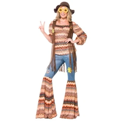 Afbeelding van &quot;Hippie harmonie verkleed pak voor vrouwen Verkleedkleding XL&quot;