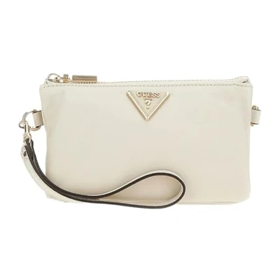 Afbeelding van GUESS Schoudertas Latona Mini Tri Compartment Top Zip Taupe Crème