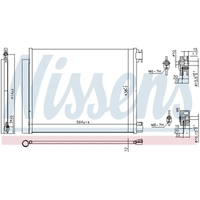 Afbeelding van Nissens Airco condensor 941060