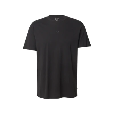 Afbeelding van QS Tshirt basic, Heren, Maat: Small, Schwarz
