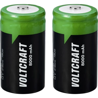 Afbeelding van VOLTCRAFT VC 16026035 Oplaadbare D batterij (mono) NiMH 8000 mAh 1.2 V 2 stuk(s)