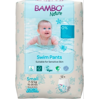 Afbeelding van 2x Bambo Nature Zwemluierbroekjes Small 7 12 kg stuks