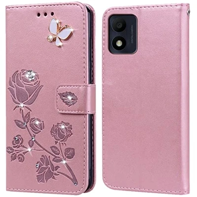 Afbeelding van Hoesje voor Alcatel 1B 2022 Hoes,Standfunctie,Kaartenvak,Siliconen beschermhoes,klaphoes telefoonhoesje Case Cover 2022(5.5&quot;)