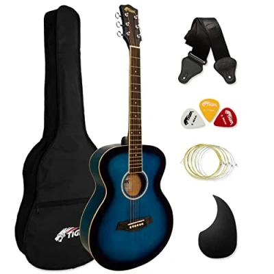 Afbeelding van TIGER ACG2 BL akoestische gitaar set blauw