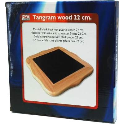 Afbeelding van Tangram SolidWood blank,stenen zwart 22cm.