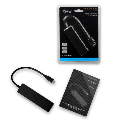 Afbeelding van i Tec USB C Slim Passive HUB 4 Port C31HUB404