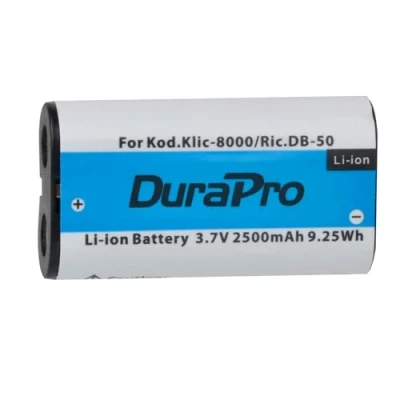 Afbeelding van DuraPro 2500mAh KLIC 8000 KLIC8000 Batterij voor Kodak Easyshare Zx1, Z612 Zoom, Z885, Z812 is, Z1012 Z1085 Z1485 Z8612 Z712 is