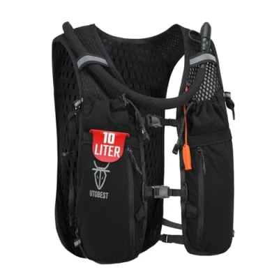 Afbeelding van UTOBEST Running Vest Rugzakken Lichtgewicht Hydratatie Pack 10L, met 2L Water Bladder