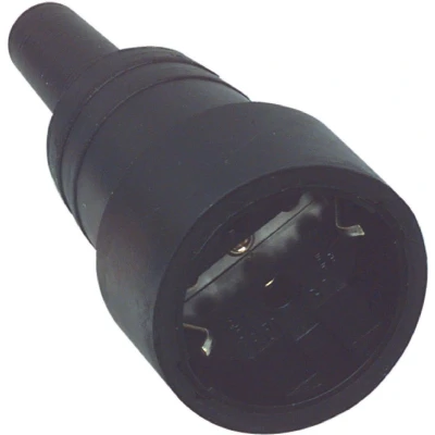 Afbeelding van REV 0512151777 Koppeling met randaarde Rubber 250 V Zwart IP20