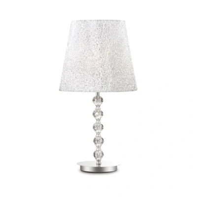 Afbeelding van Ideal lux, Tafellamp, LE ROY tafellamp E27 ⌀350mm chroom 073408 (E27)