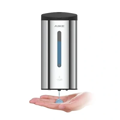 Afbeelding van AIKE AK1205 Automatische Zeepdispenser voor Wandmontage Commerciële Roestvrijstalen Vloeistofdispenser met Grote Capaciteit van 800 ml Handdesinfectiedispenser Eetkamers en Toiletten