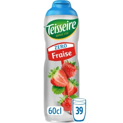 Afbeelding van Teisseire Zero Suiker Aardbei Siroop 60cl