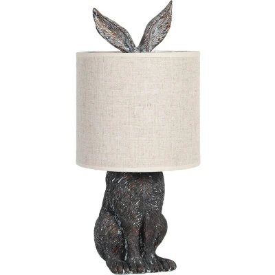Afbeelding van Clayre &amp; Eef Beige Tafellamp Ø 20*45 cm E27/max 1*60W 6LMC0013