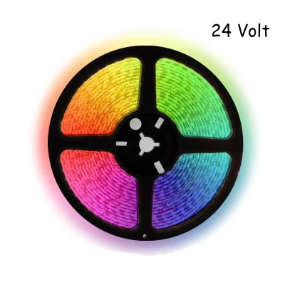 Afbeelding van 5 meter RGB led strip 60Leds/m 24V