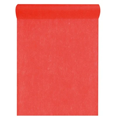 Afbeelding van Santex Vliesstof, 30 cm, 25 m lang, tafelloper, feest, bruiloftsdecoratie, rood