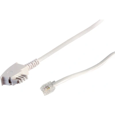 Afbeelding van TAE N Stecker / Western 6/4 weiß 3m
