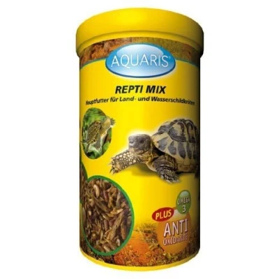 Afbeelding van AQUARIS Repti Mix Voer voor schildpadden 220 g / 1 L water en moerasschildpadden dat is aangepast aan de gezonde groeibehoeften van