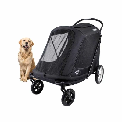 Afbeelding van Apollo 3 in 1 wandelwagen voor huisdieren hondenbuggy hondenkinderwagen hondenwielen lichtgewicht afneembare opvouwbare draagbare huisdierendragers tas jogger