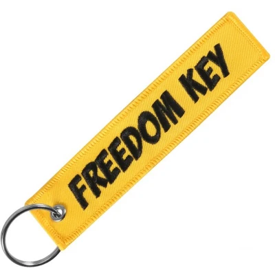 Afbeelding van Freedom Key Yellow Sleutelhanger Motor Scooter Auto Universeel Accessoires
