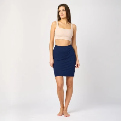 Afbeelding van Merry Style MS MS10 204 UW Dames Onderrok kort elastisch licht Viscose Marineblauw 3XL