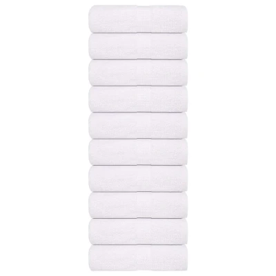 Afbeelding van vidaXL Gastendoekjes 10 st 30x50 cm 360 g/m² 100% katoen wit