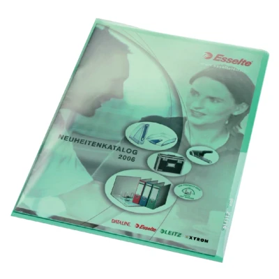 Afbeelding van L map Leitz Premium copy safe 0.15mm PVC A4 groen
