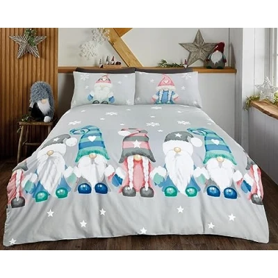 Afbeelding van So soft kerst dekbedovertrek Gonk Family Microvezel eenpersoons 135x200 cm 50x75 kussensloop