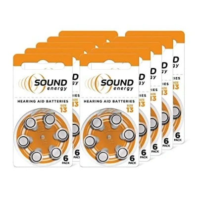 Afbeelding van Sound Energy, 13 Hearing Aid Battery, 60 Count (Amazon Exclusive)