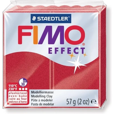Afbeelding van STAEDTLER 8020 28 Fimo Effect normaal blok, 57 g, robijnrood metallic