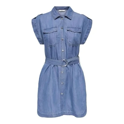 Afbeelding van ONLY Onlbea Kurzes Spijkerjurk, Dames, Maat: Medium, Medium blue denim