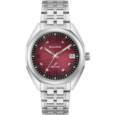 Afbeelding van Bulova Heren analoog klassiek horloge met roestvrij stalen armband 96B401, zilver,