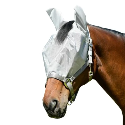 Afbeelding van Weatherbeeta Vliegenmasker Comfitec Hexi Dual Zilververkocht door Agradi