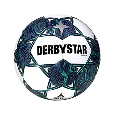 Afbeelding van Derbystar Topic TT v21, wit grijs groen, 5, voetbal