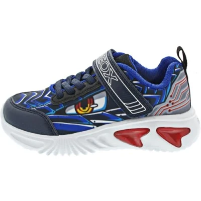 Afbeelding van Geox J Assister Boy B Sneakers voor jongens, Blauw (marine royal), 35 EU