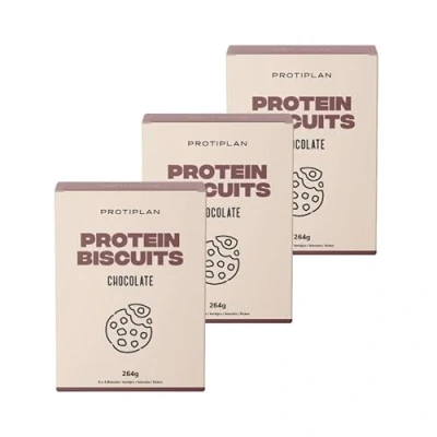Afbeelding van Protiplan Biscuit Chocolade 3 Stuks x 264 gram Low carb snack Snel afvallen zonder hongergevoel!