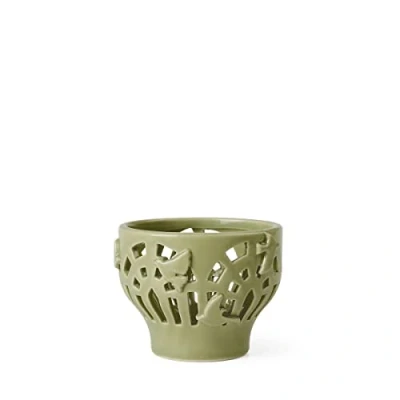 Afbeelding van Kähler Orangery theelicht H7.5cm D9.5cm spring leaf