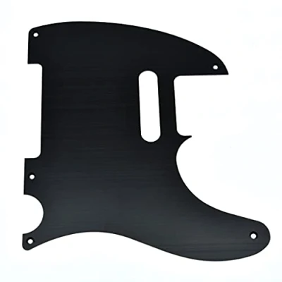Afbeelding van Dopro Metalen Aluminium Geanodiseerd Vintage 5 Hole Tele Slagplaat voor Amerikaanse/Mexicaanse FD Telecaster Zwart