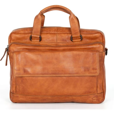 Afbeelding van Spikes &amp; Sparrow Kevin Business Laptopbag 15,6&quot; brandy Laptoptas