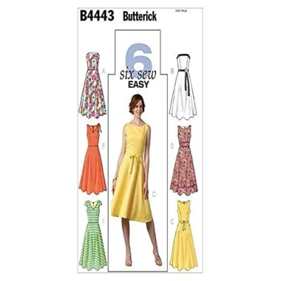 Afbeelding van Butterick Patterns B4443 Maat BB 8 10 12 14 Misses Petite Dress, Pack van 1, Wit