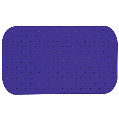 Afbeelding van MSV Douche/bad anti slip mat badkamer rubber paars 36 x 65 cm Badmatjes