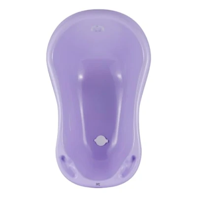 Afbeelding van Hylat Baby Praktisch Babybad Lite met stop stabiel en comfortabel, ideaal voor veilig baden in de eerste 12 maanden, Kleur: Paars, Motief: Yeti