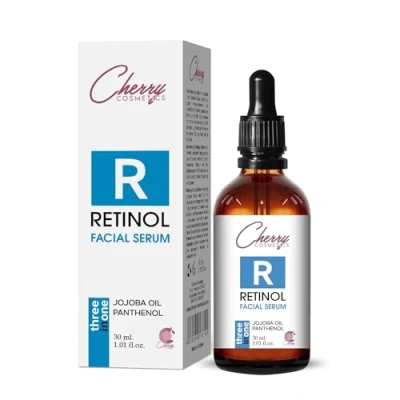 Afbeelding van Retinol Serum met vitamine A en rimpels weg onmiddellijke effect. Huidfotovernieuwend anti aging gezichtsserum. Ouderdomsvlekken milia remover huidverzorgingsserum voor je huidverzorging.