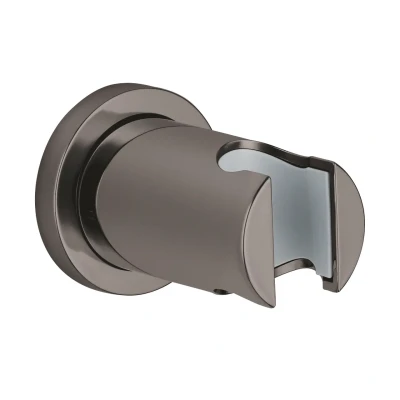 Afbeelding van Grohe rainshower wanddouchehouder met ronde rozet kleur hard graphite 27074a00