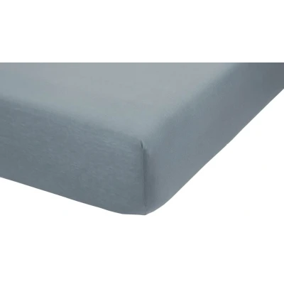 Afbeelding van Ambiante Cotton Uni split topper hoeslaken 2 persoons (140x200 cm) Blauw