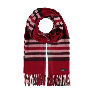 Afbeelding van Fraas Plaid Cashmink MADE IN Germany Sjaal, Dames, Maat: One Size, True red