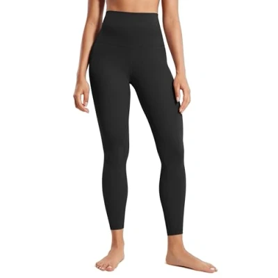 Afbeelding van CRZ YOGA Super Hoog Getailleerde Butterluxe Yogabroek 25 Inch Boterzachte Trainingslegging Voor Dames zwart S