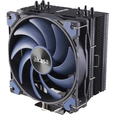 Afbeelding van Akasa Alucia H4 Plus Processor Luchtkoeler 12 cm Zwart, Blauw 1 stuk(s)