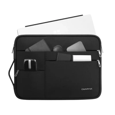 Afbeelding van Omnpak Laptophoes voor 12,9 inch Surface Pro 11/10/9; 12,3&quot; X/7+/7/6/5/4/3; Waterdichte en krasbestendige laptoptas met vakken handgrepen