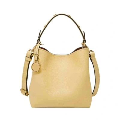 Afbeelding van Fossil Jessie Leren of polyurethaan handtas voor dames, Bruin Beige