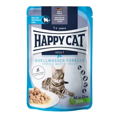 Afbeelding van Happy Cat Culinary Meat in Sauce bronwater Forel Pouch 85 g